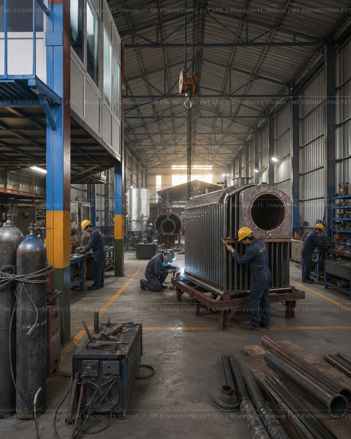 Complete boiler house solution engineered by ME Engineering